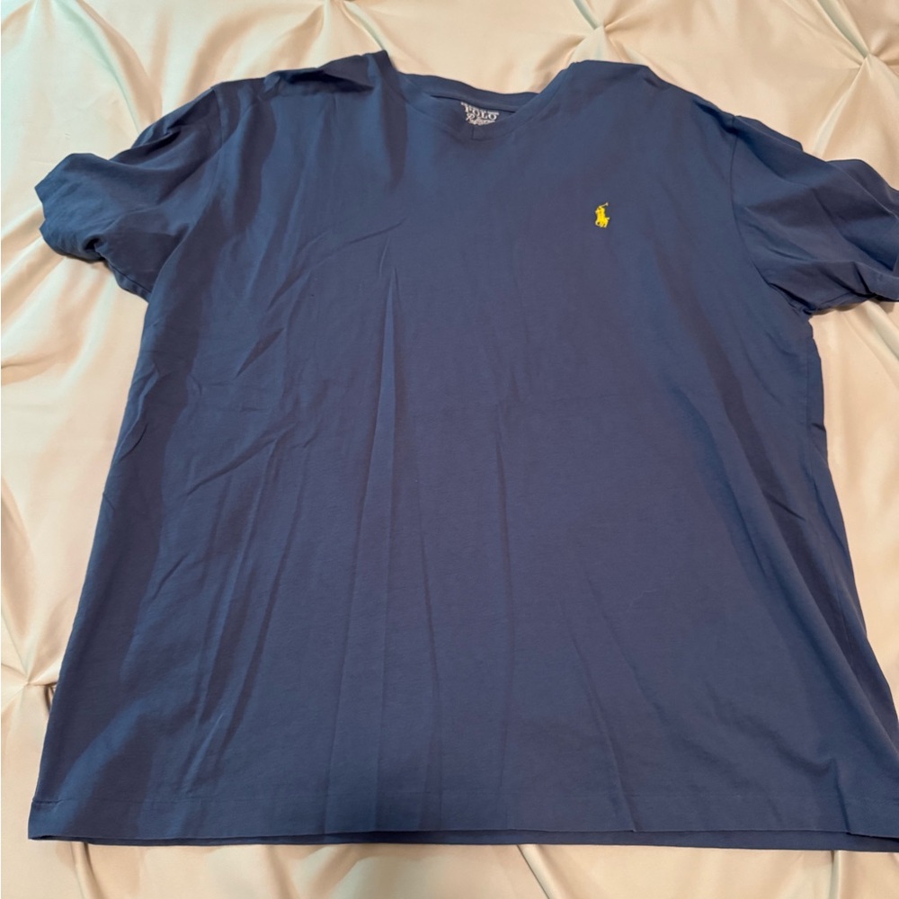 Polo by Ralph Lauren Men's Blue VNeck T-Shirt